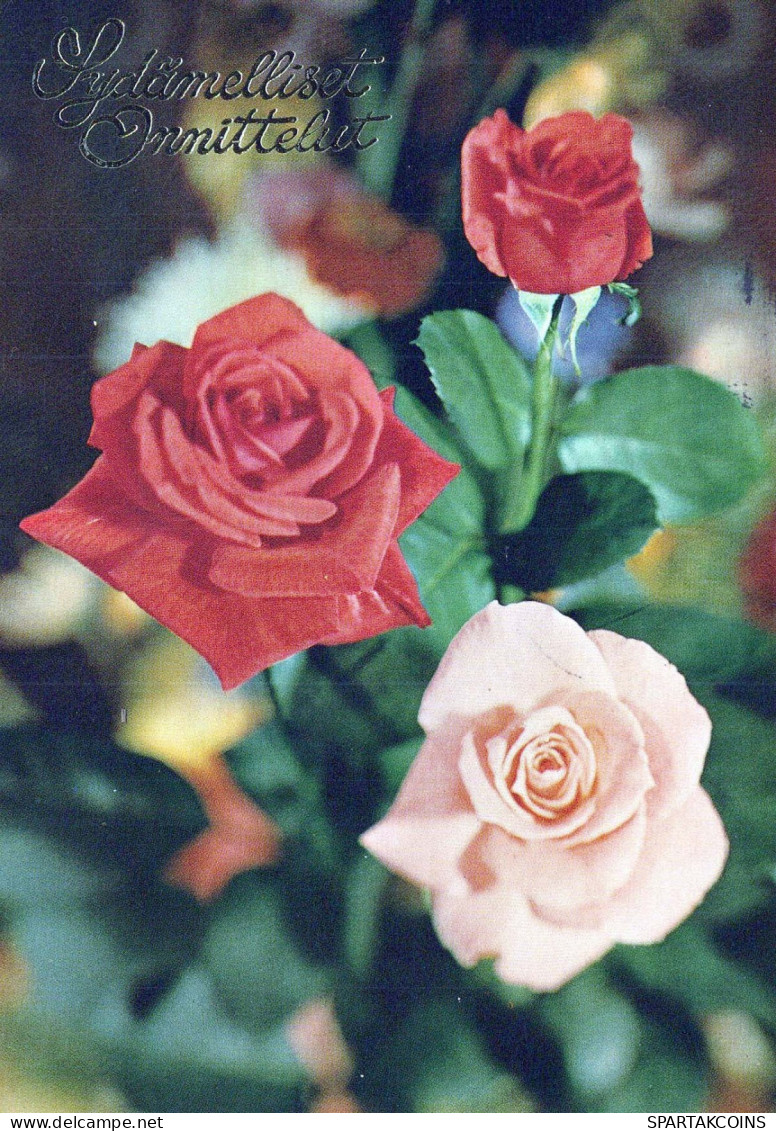 FLEURS Vintage Carte Postale CPSM #PAR973.FR - Flowers