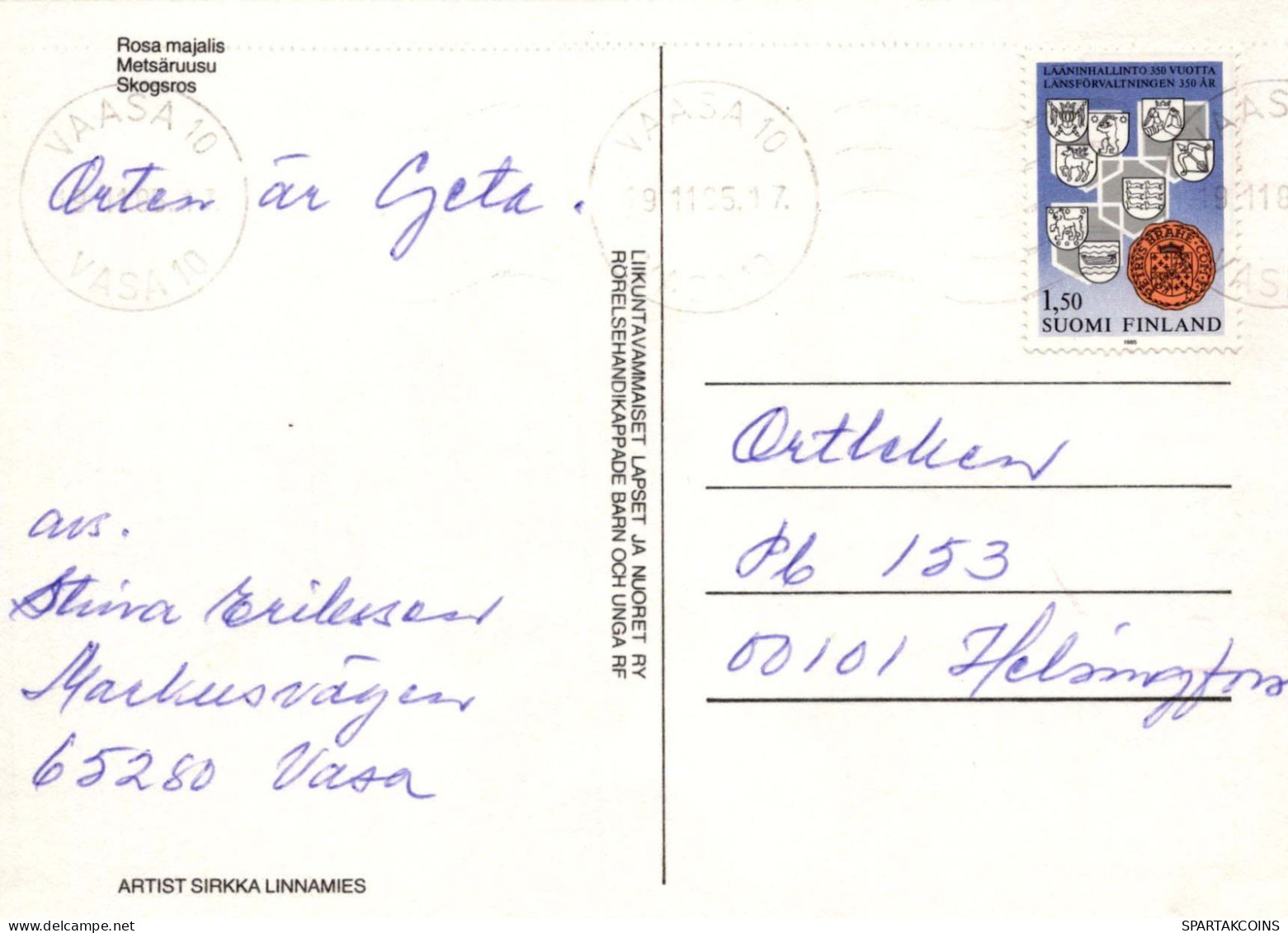 FLEURS Vintage Carte Postale CPSM #PAR493.FR - Blumen