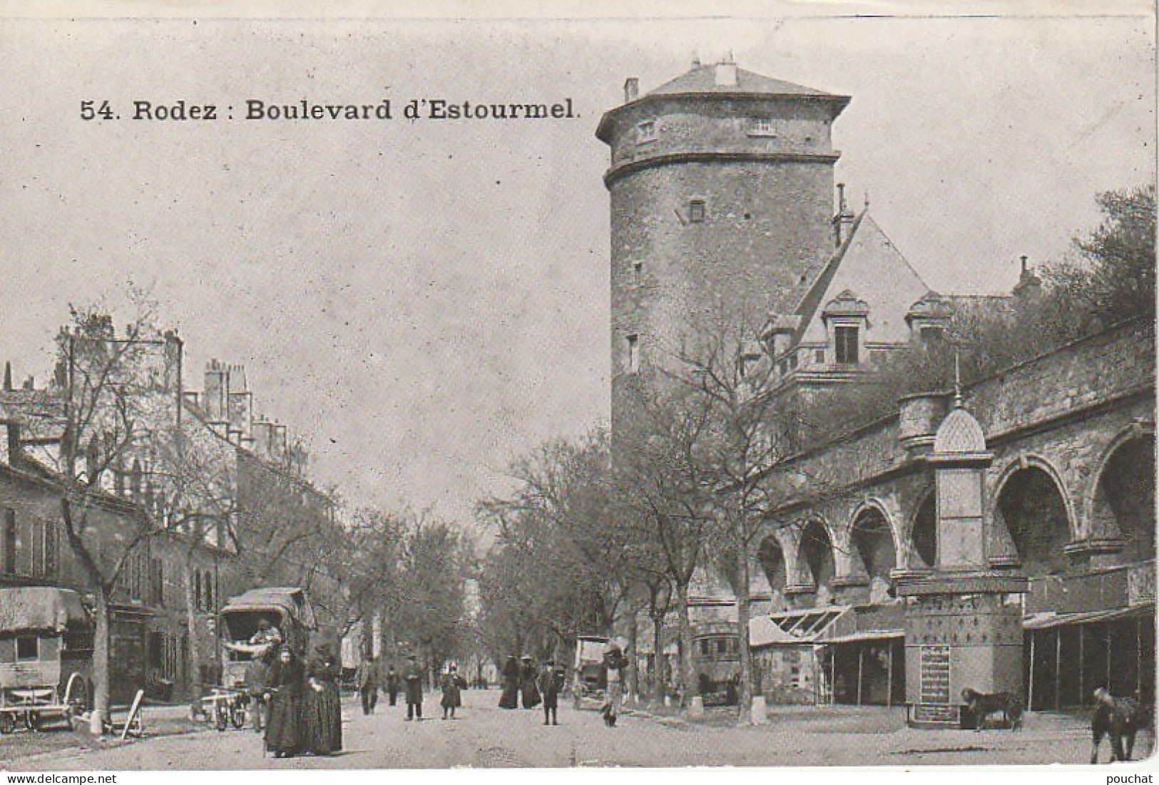 OP 22-(12) RODEZ - BOULEVARD D' ESTOURMEL - ANIMATION - 2 SCANS - Rodez