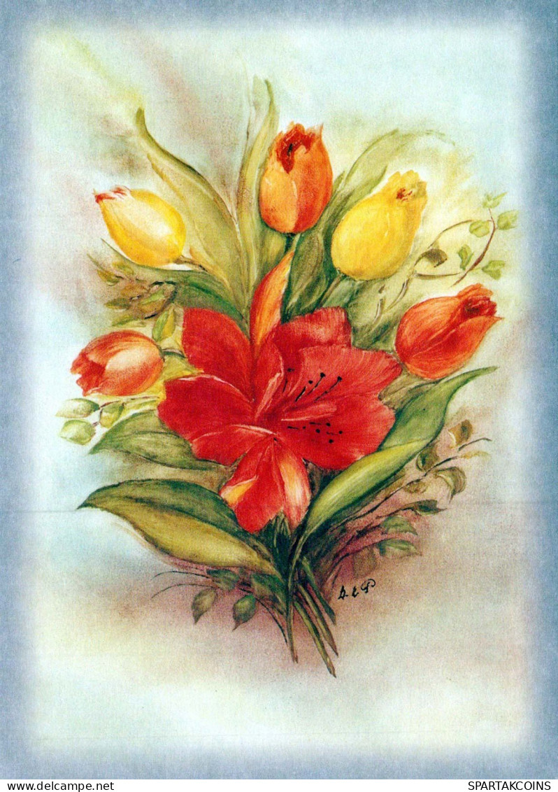 FLEURS Vintage Carte Postale CPSM #PAR132.FR - Fleurs