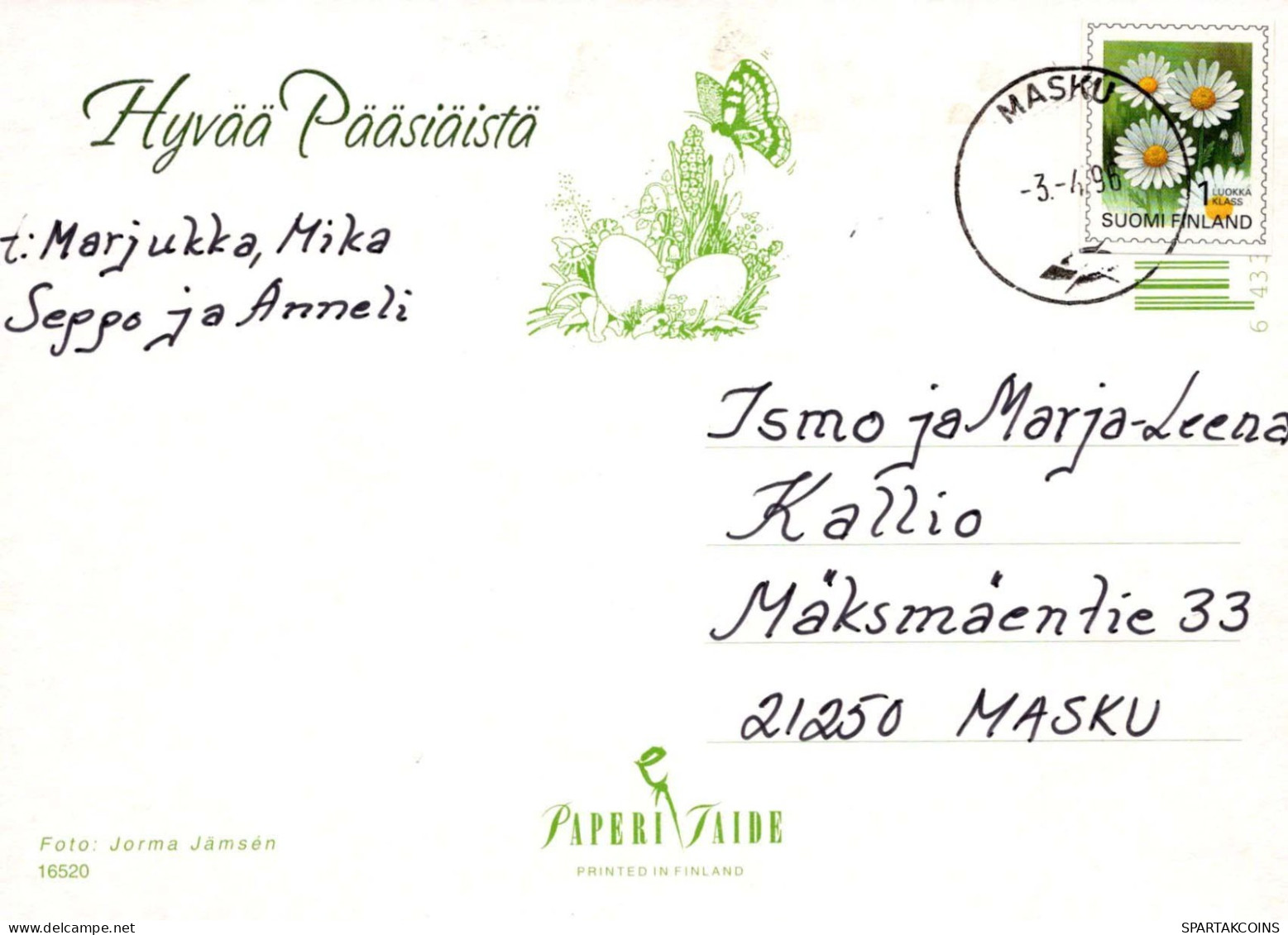 FLEURS Vintage Carte Postale CPSM #PAR071.FR - Fleurs