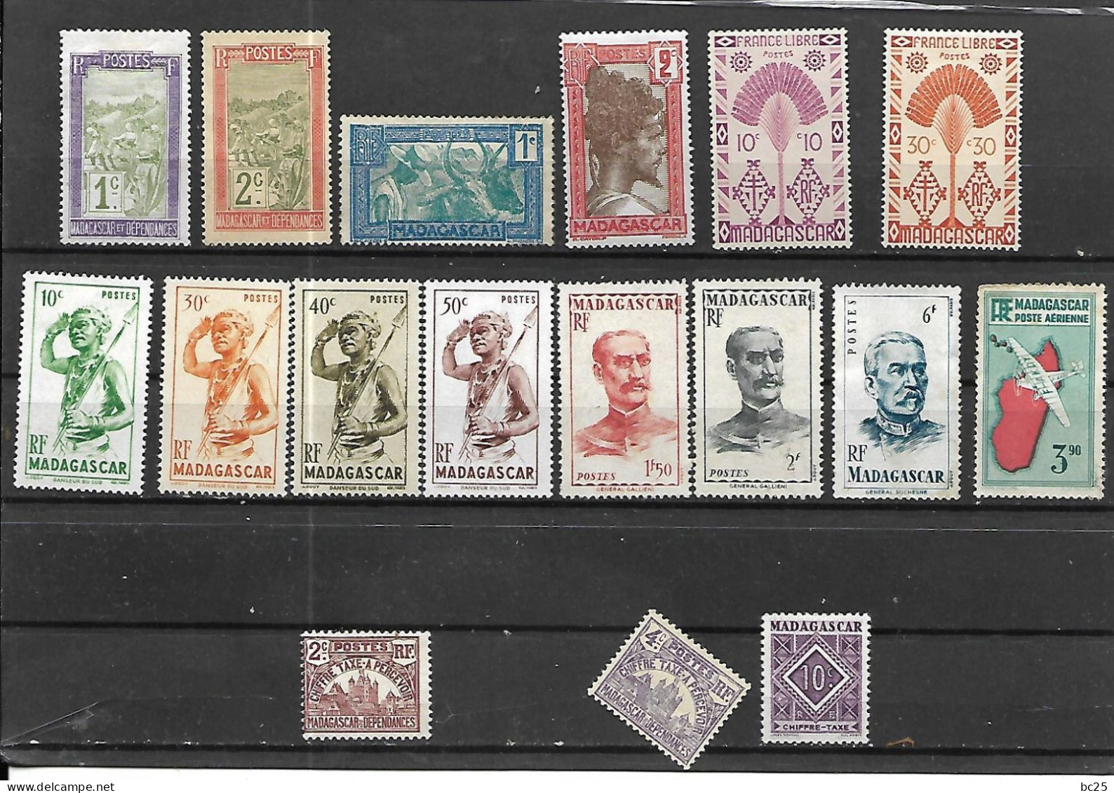 MADAGASCAR-49 TRES BEAUX TIMBRES DONT 17 NEUFS-ET 32 OBLITERES- VOIR LES CACHETS-PAS EMINCES-DEPUIS 1900-06-2 SCANS - Autres & Non Classés