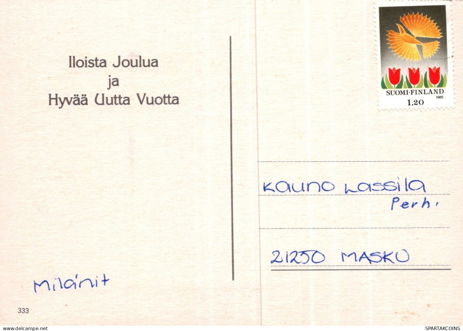 PÈRE NOËL NOËL Fêtes Voeux Vintage Carte Postale CPSM #PAK916.FR - Santa Claus