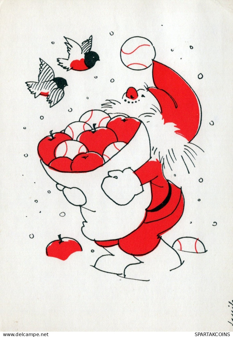 PÈRE NOËL NOËL Fêtes Voeux Vintage Carte Postale CPSM #PAK077.FR - Santa Claus