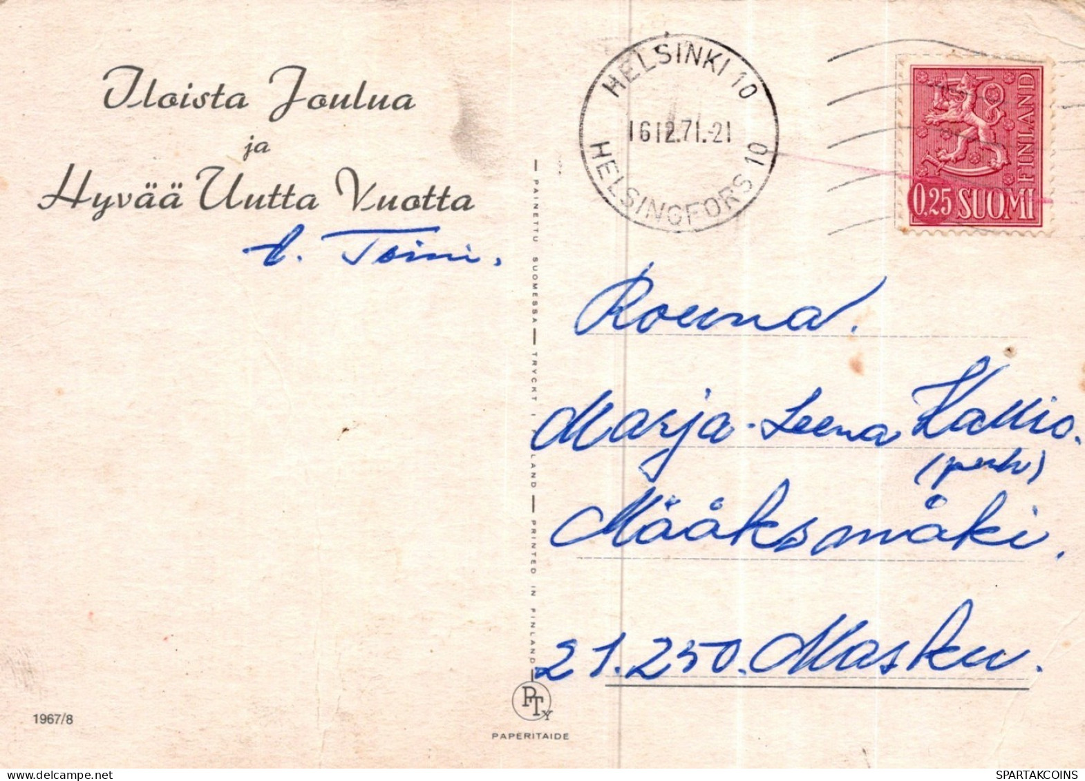 PÈRE NOËL ANGES NOËL Vintage Carte Postale CPSM #PAK770.FR - Santa Claus