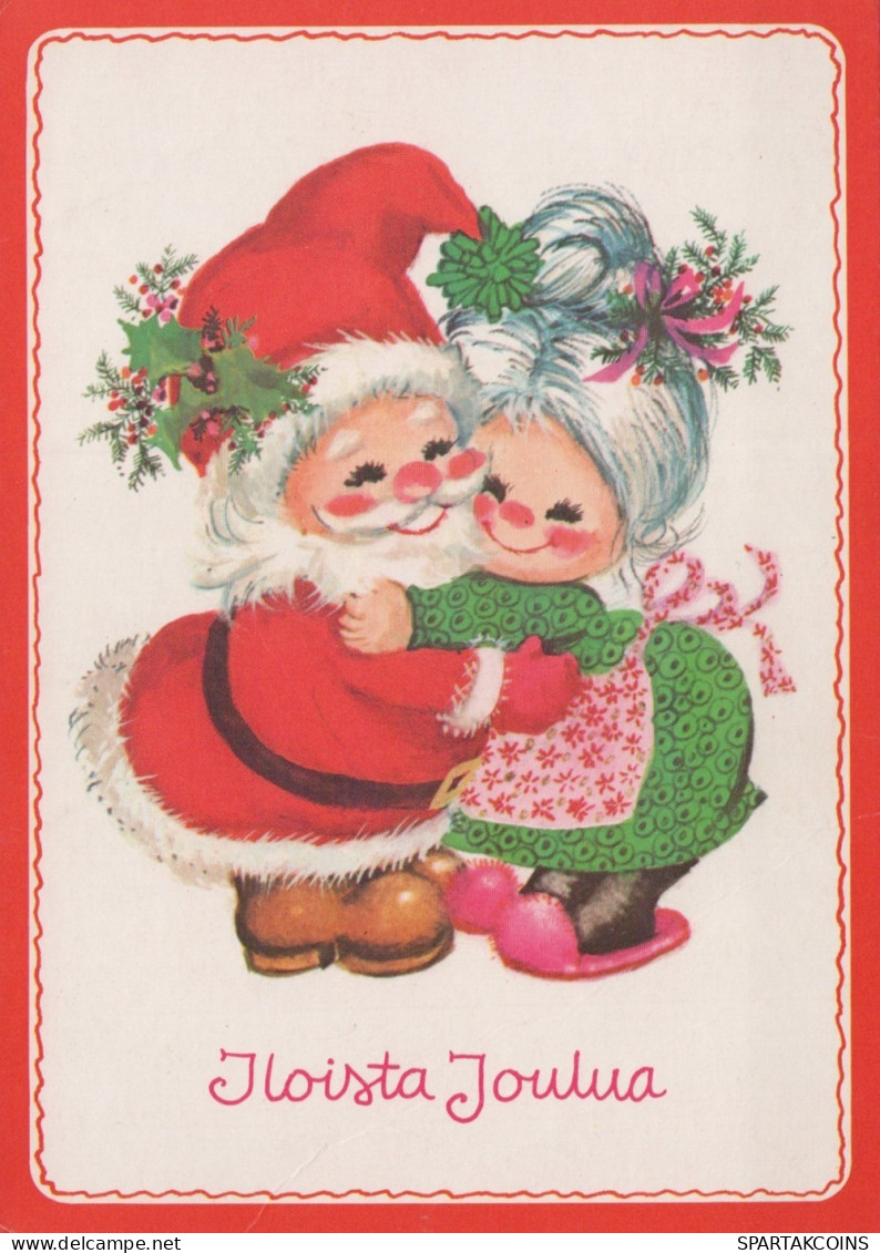 PÈRE NOËL ENFANT NOËL Fêtes Voeux Vintage Carte Postale CPSM #PAK301.FR - Santa Claus