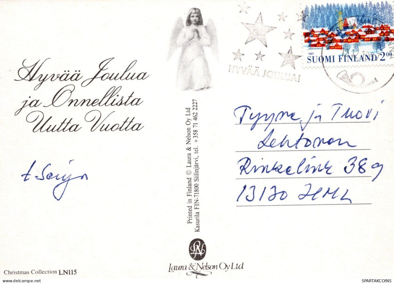 ANGE NOËL Vintage Carte Postale CPSM #PAJ203.FR - Anges