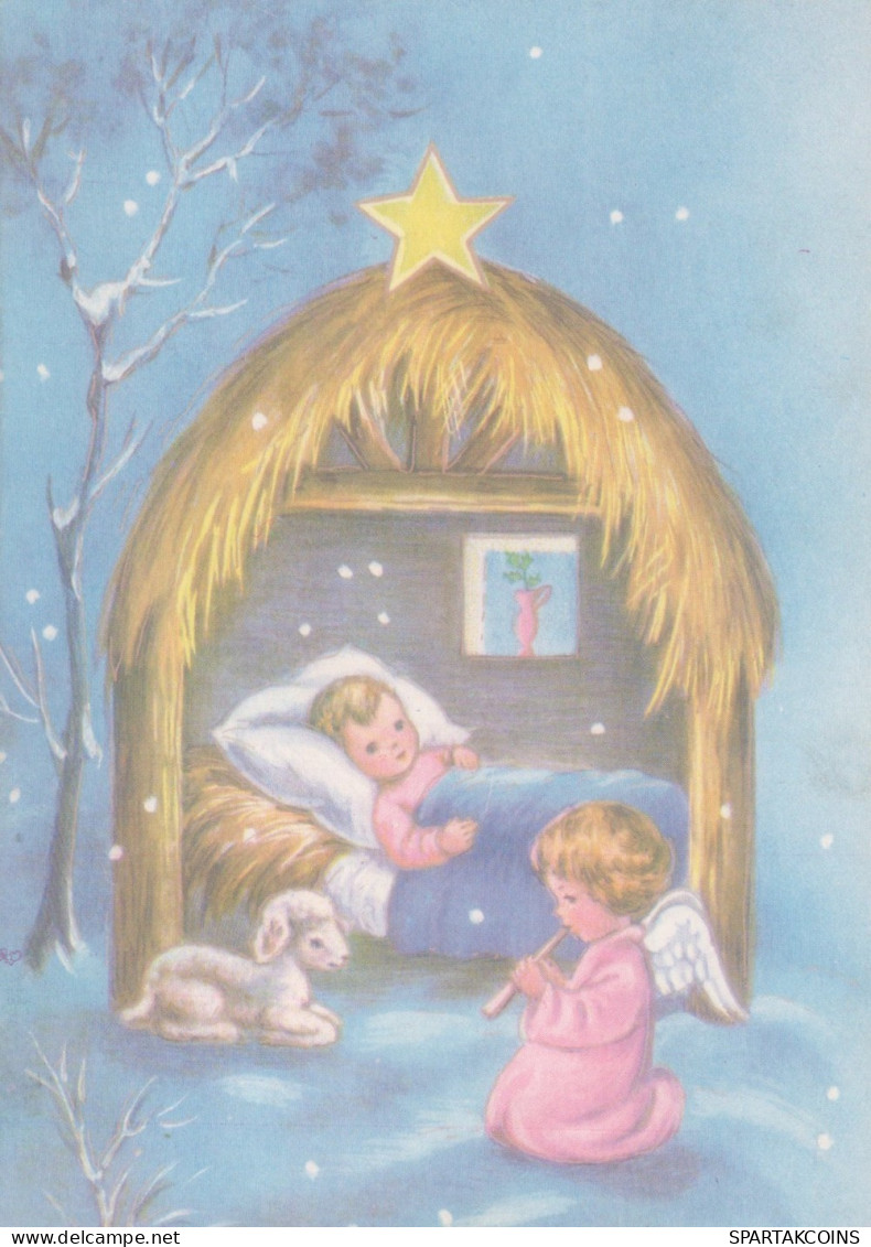 ANGE NOËL Vintage Carte Postale CPSM #PAH754.FR - Anges