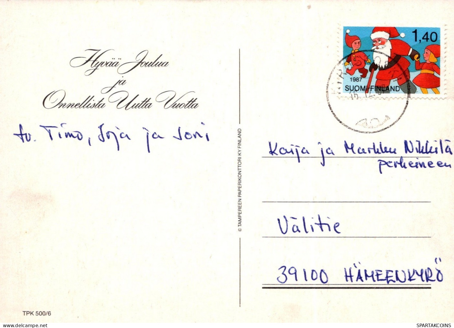 ANGE NOËL Vintage Carte Postale CPSM #PAH754.FR - Engel