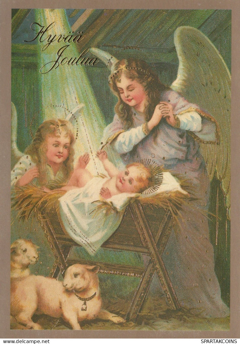 ANGE NOËL Vintage Carte Postale CPSM #PAH383.FR - Anges