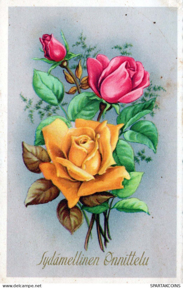 FLORES Vintage Tarjeta Postal CPA #PKE615.ES - Blumen