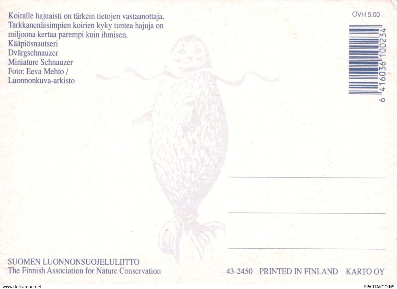 PERRO Animales Vintage Tarjeta Postal CPSM #PBQ373.ES - Chiens