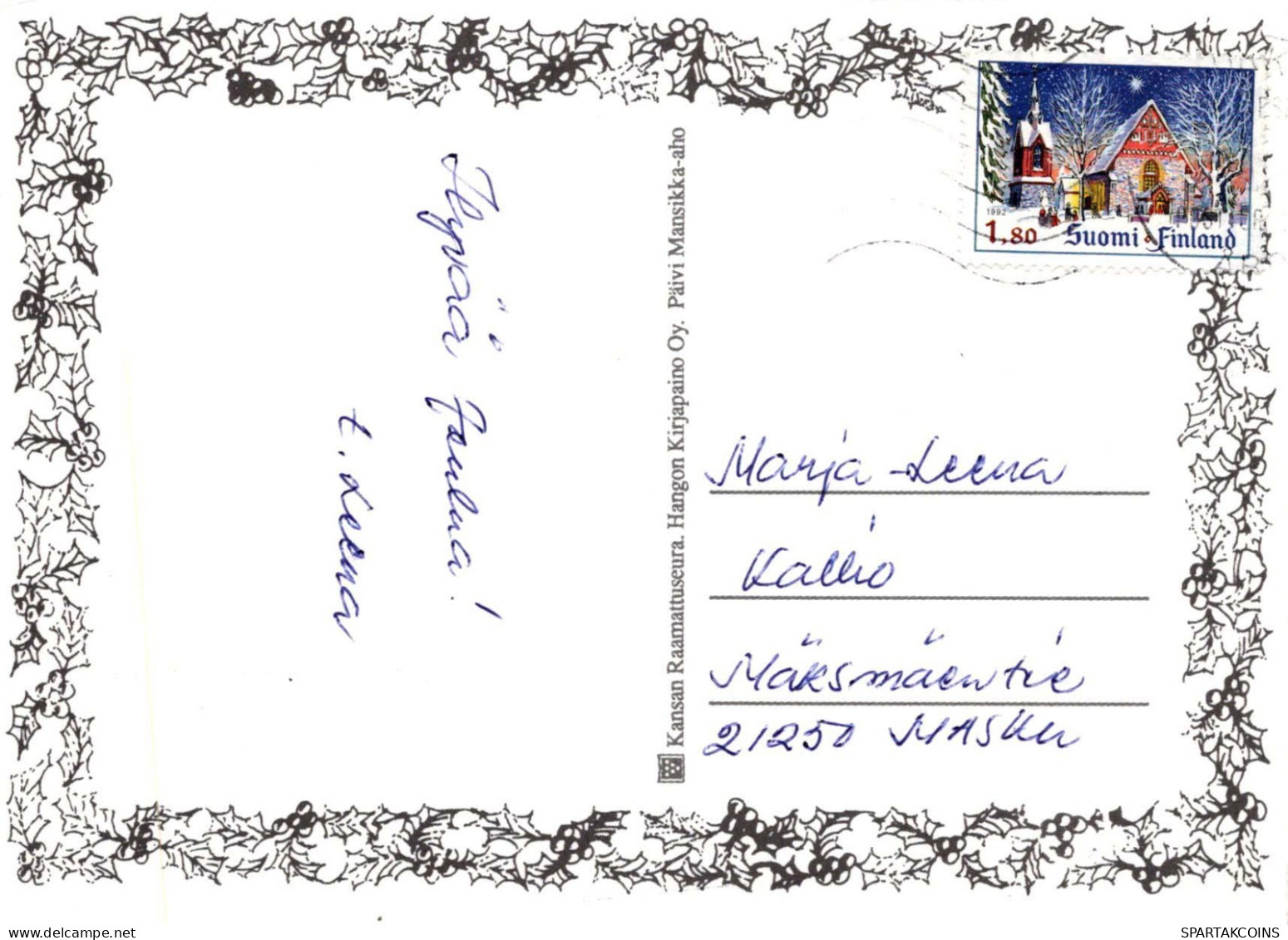 Virgen María Virgen Niño JESÚS Navidad Religión Vintage Tarjeta Postal CPSM #PBP925.ES - Vierge Marie & Madones