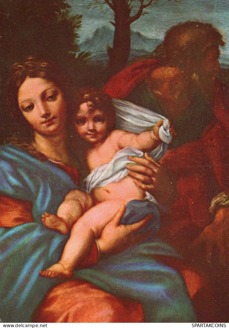 Virgen María Virgen Niño JESÚS Religión Vintage Tarjeta Postal CPSM #PBQ183.ES - Vierge Marie & Madones