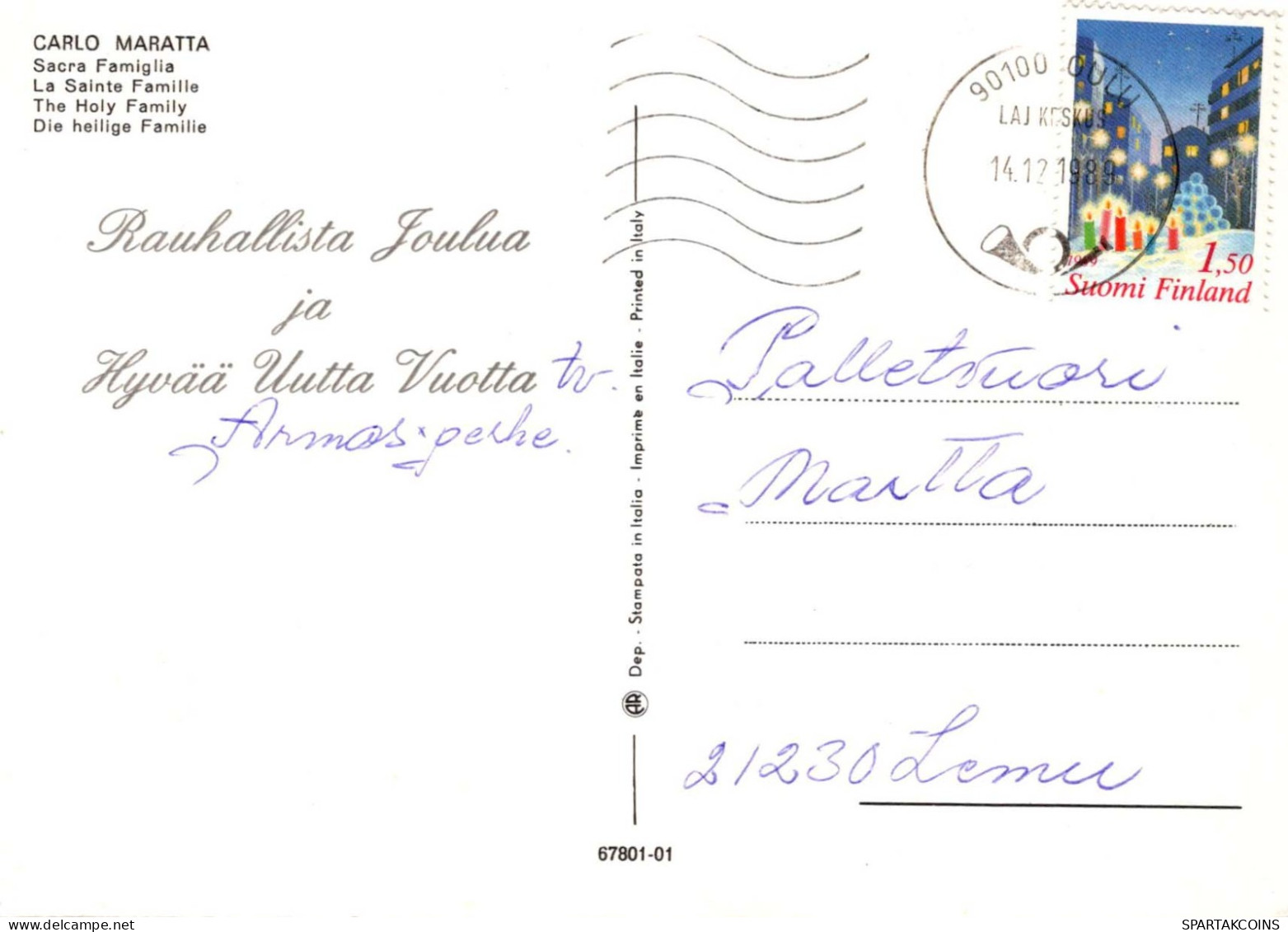 Virgen María Virgen Niño JESÚS Religión Vintage Tarjeta Postal CPSM #PBQ183.ES - Jungfräuliche Marie Und Madona