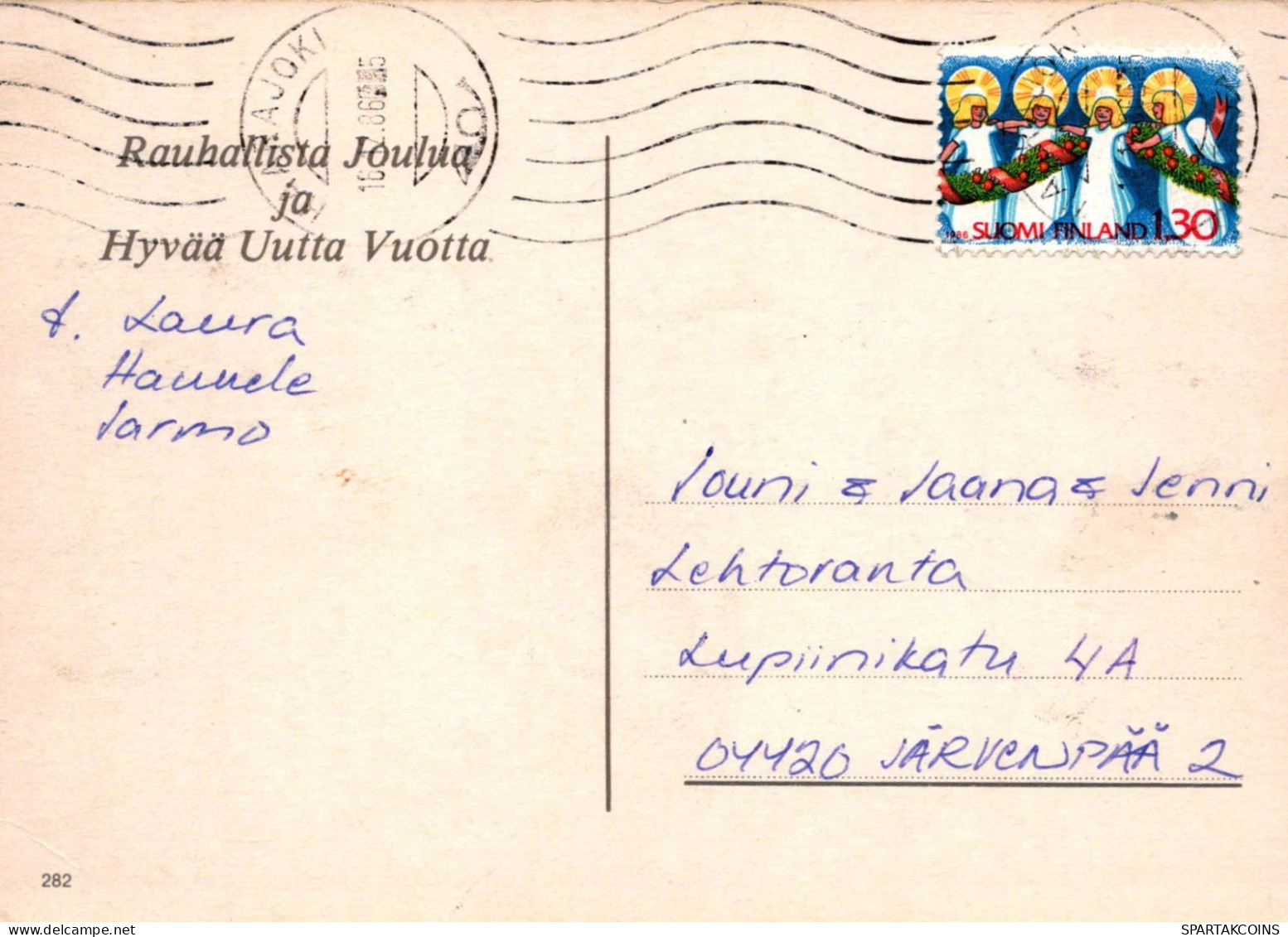 ÁNGEL Navidad Vintage Tarjeta Postal CPSM #PBP414.ES - Engel