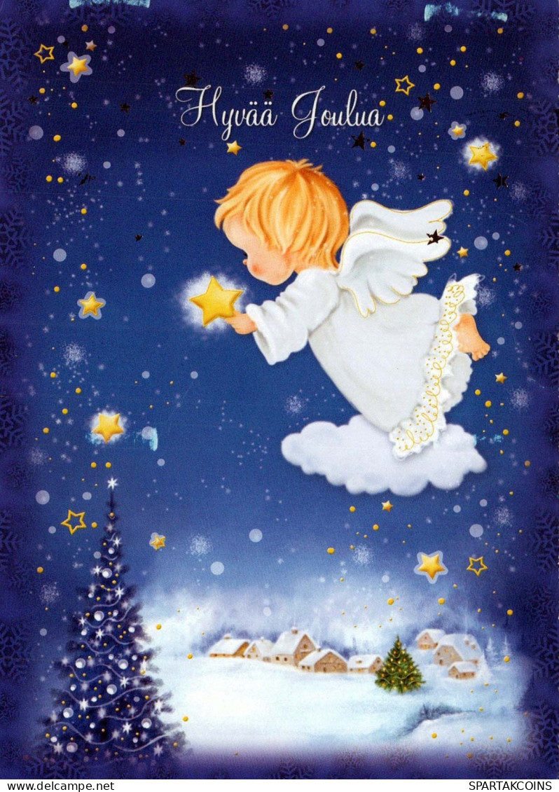 ÁNGEL Navidad Vintage Tarjeta Postal CPSM #PBP607.ES - Anges