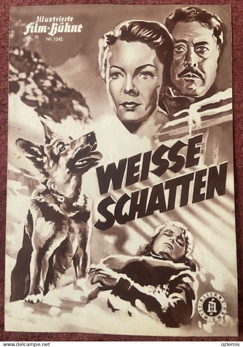 WEISSE SCHATTEN,ILLUSTRIERTE ,FILM - KUHNE ,CINEMA,MOVIE ,MAGAZINE - Cine & Televisión