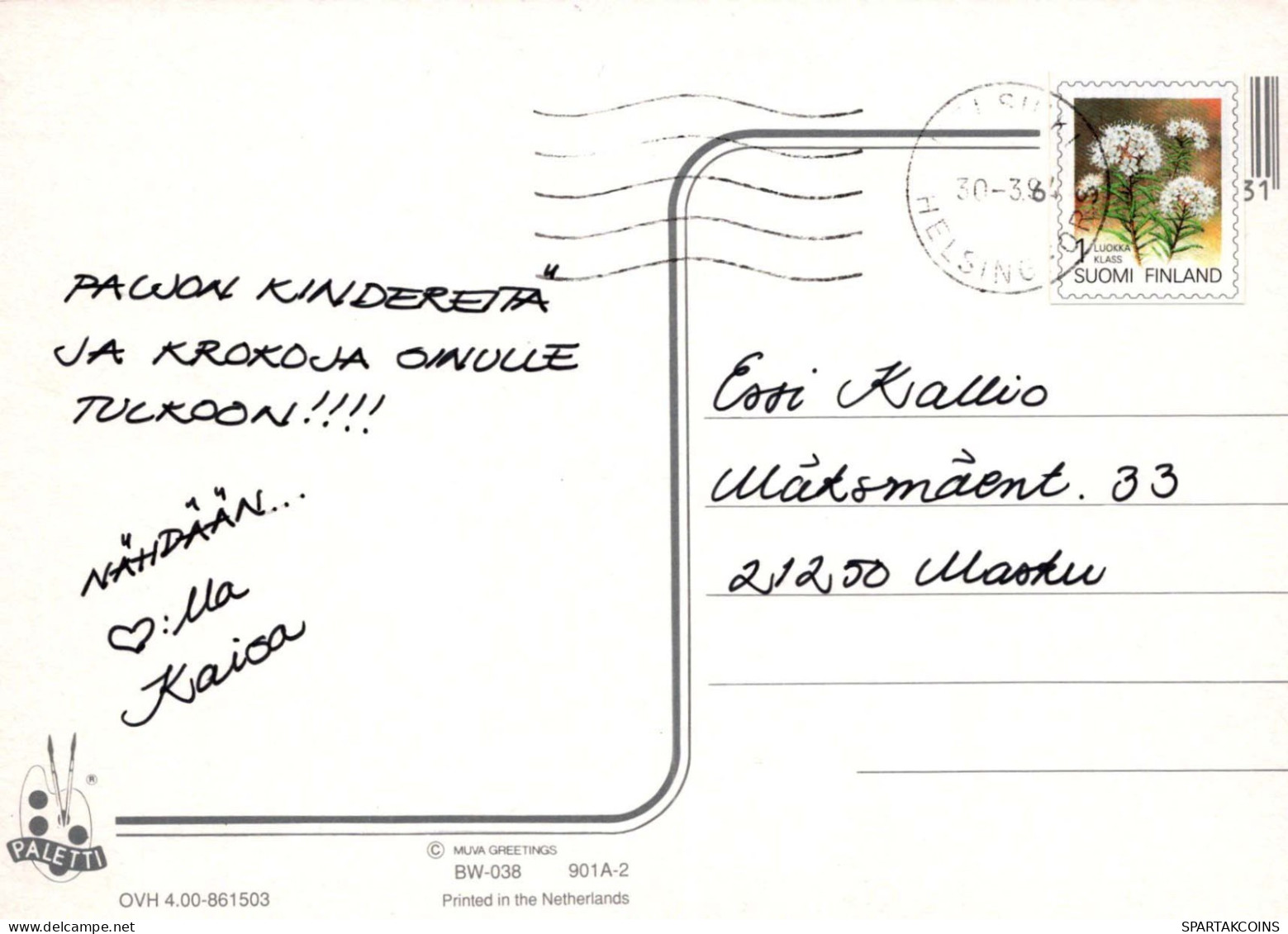 PASCUA CONEJO Vintage Tarjeta Postal CPSM #PBO477.ES - Easter