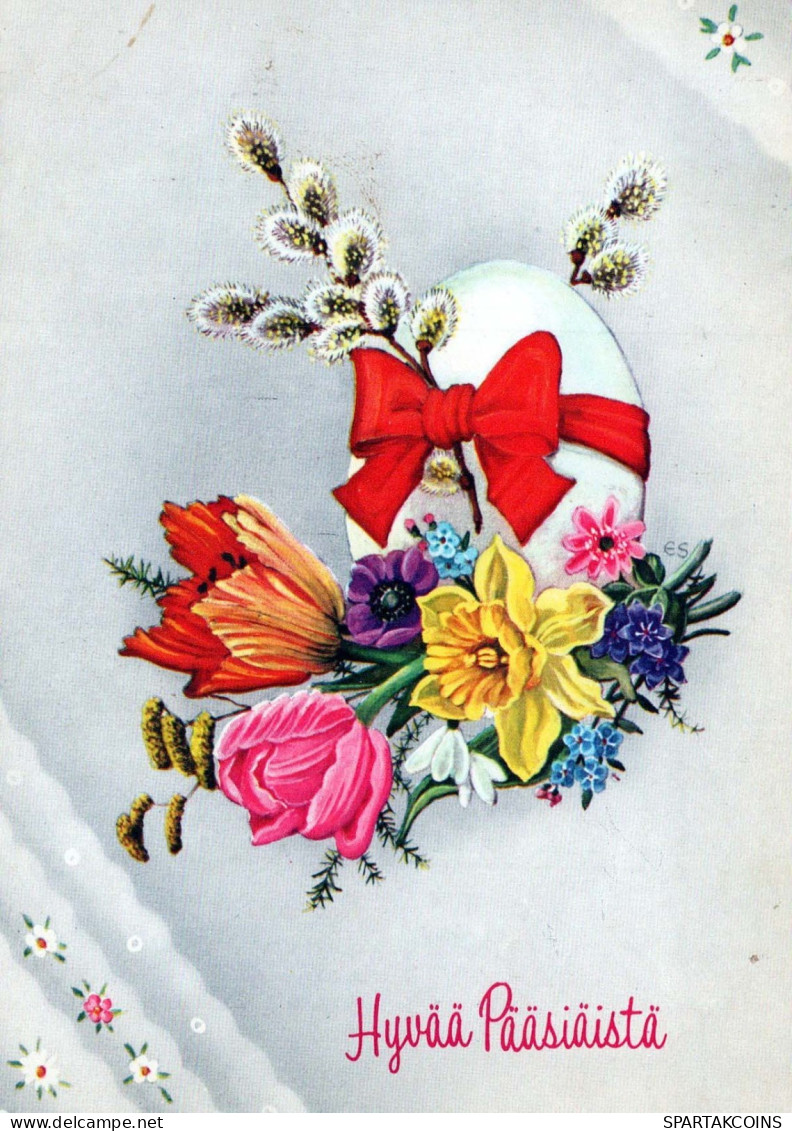 PASCUA HUEVO Vintage Tarjeta Postal CPSM #PBO162.ES - Easter