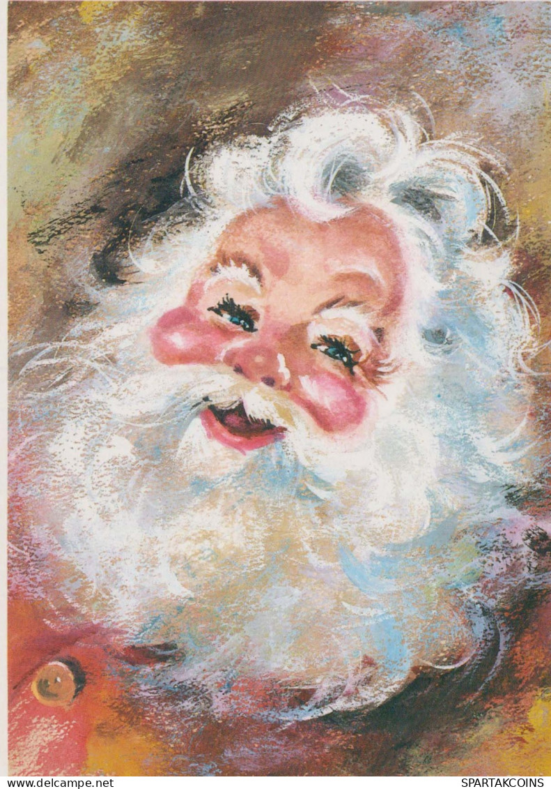 PAPÁ NOEL Feliz Año Navidad Vintage Tarjeta Postal CPSM #PBL491.ES - Santa Claus