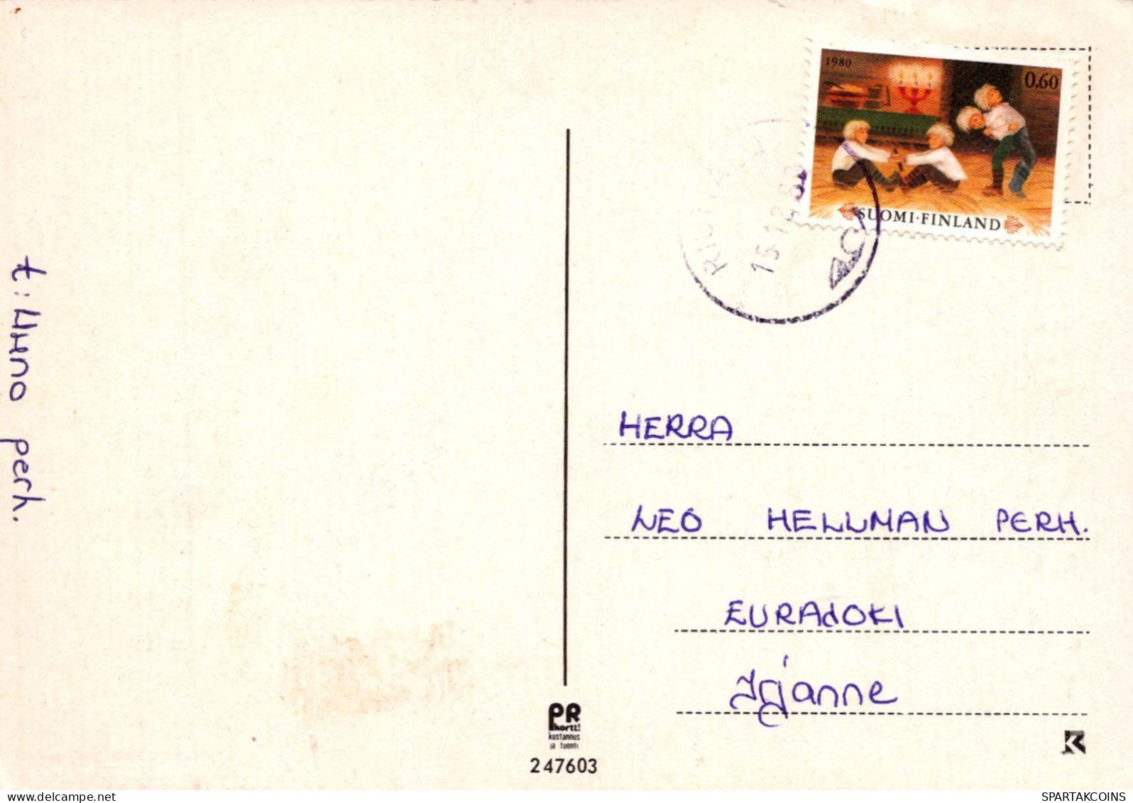PAPÁ NOEL Feliz Año Navidad Vintage Tarjeta Postal CPSM #PBL362.ES - Santa Claus