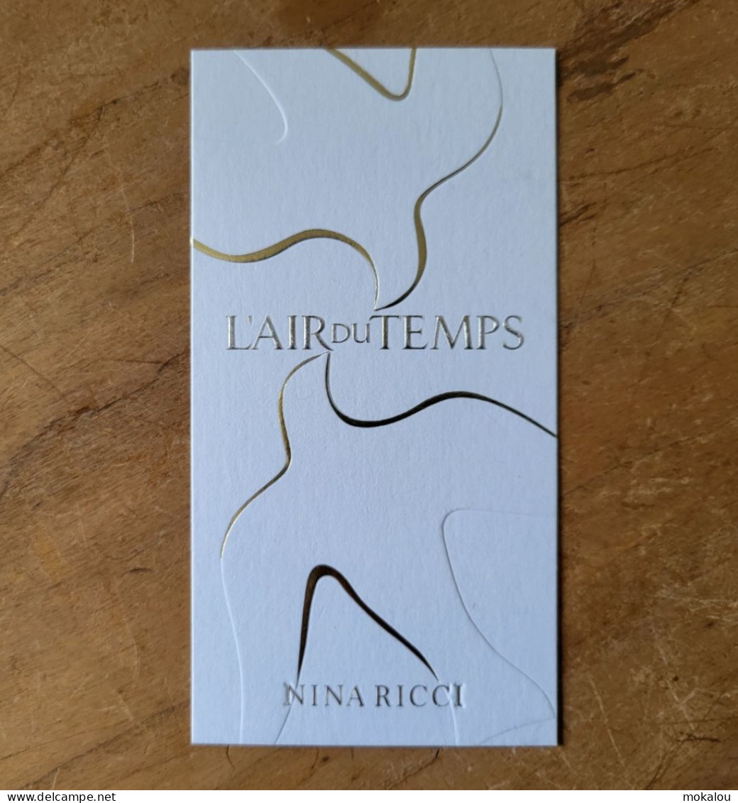 Carte Nina Ricci L'Air Du Temps - Profumeria Moderna (a Partire Dal 1961)