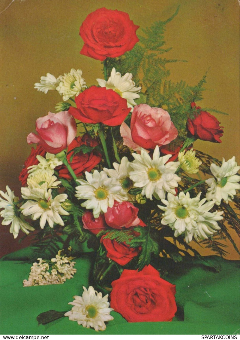 FLOWERS Vintage Postcard CPSM #PAS635.GB - Bloemen