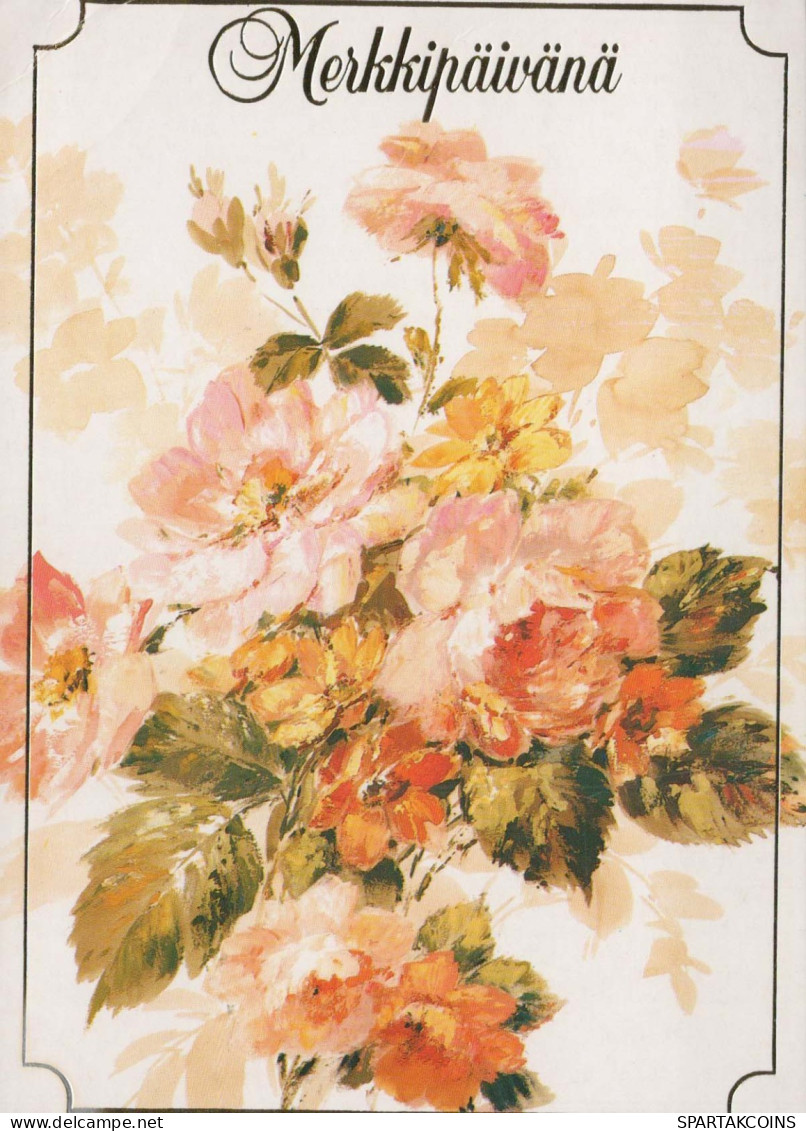 FLOWERS Vintage Postcard CPSM #PAS575.GB - Fleurs