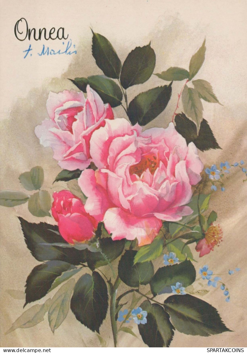 FLOWERS Vintage Postcard CPSM #PAS092.GB - Flowers