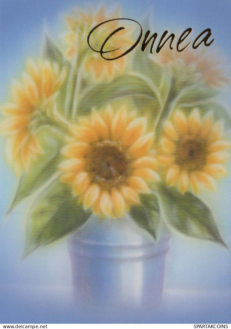 FLOWERS Vintage Postcard CPSM #PAR851.GB - Bloemen