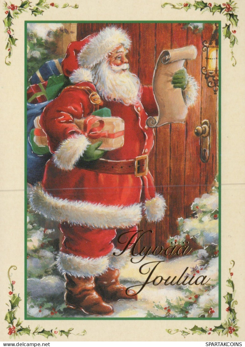 SANTA CLAUS CHRISTMAS Holidays Vintage Postcard CPSM #PAK835.GB - Santa Claus