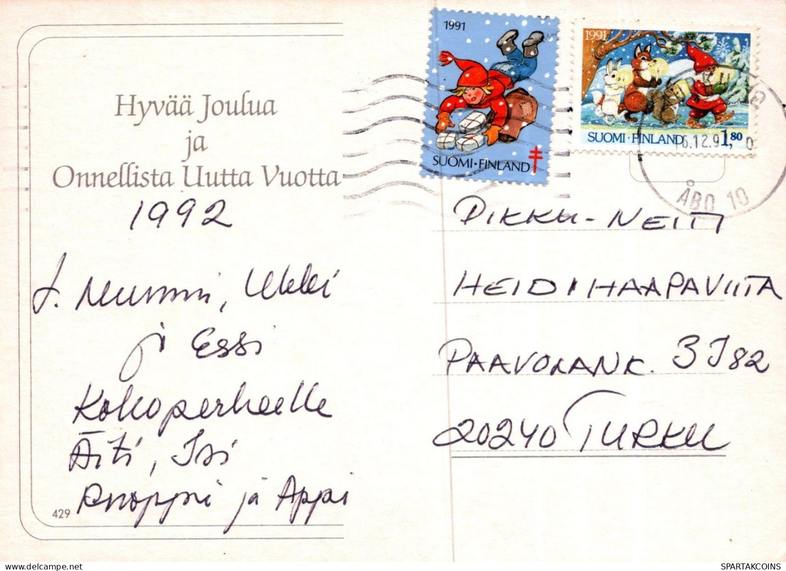 SANTA CLAUS CHRISTMAS Holidays Vintage Postcard CPSM #PAK152.GB - Santa Claus