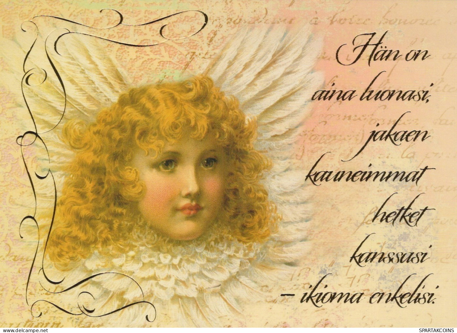 ANGEL CHRISTMAS Holidays Vintage Postcard CPSM #PAJ071.GB - Anges