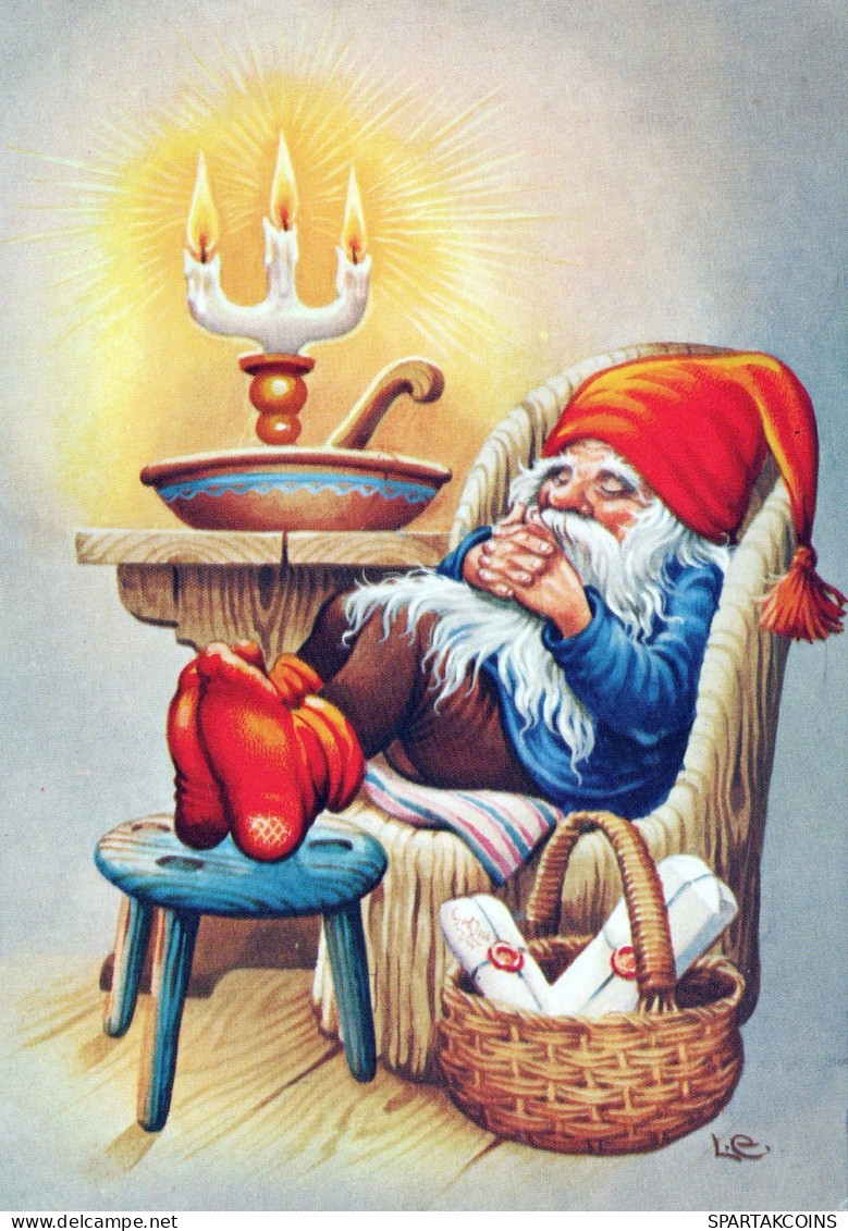 SANTA CLAUS CHRISTMAS Holidays Vintage Postcard CPSM #PAK073.GB - Santa Claus