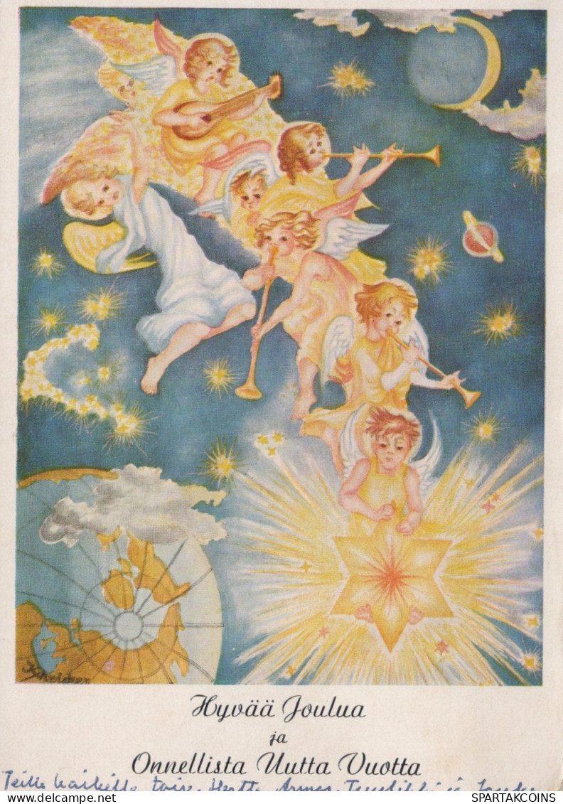 ANGEL CHRISTMAS Holidays Vintage Postcard CPSM #PAG876.GB - Anges