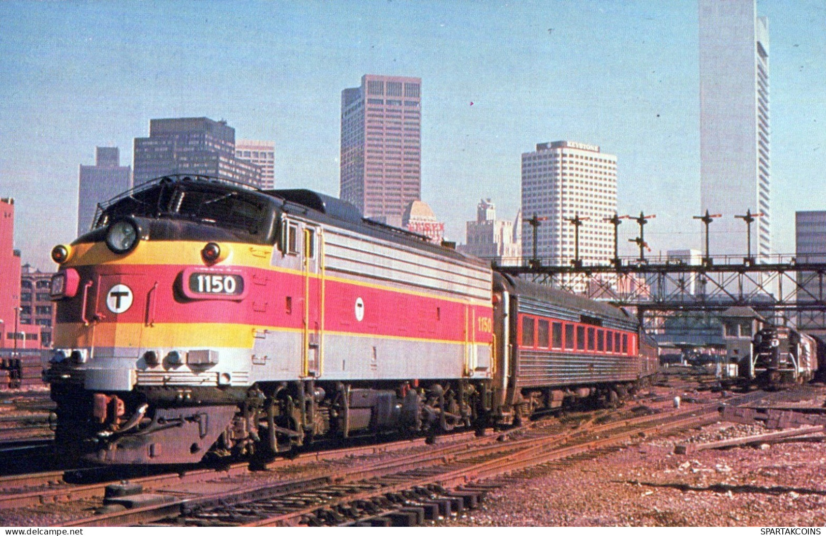 TRAIN RAILWAY Transport Vintage Postcard CPSMF #PAA612.GB - Treni