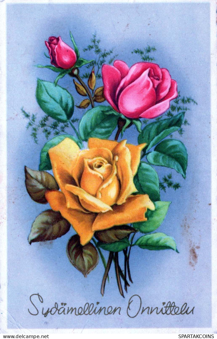 FLEURS Vintage Carte Postale CPA #PKE616.FR - Flowers