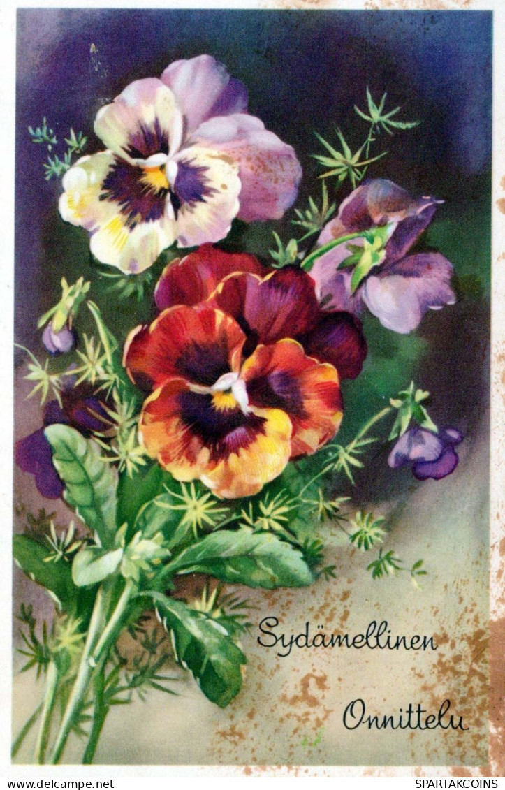 FLEURS Vintage Carte Postale CPSMPF #PKG039.FR - Bloemen