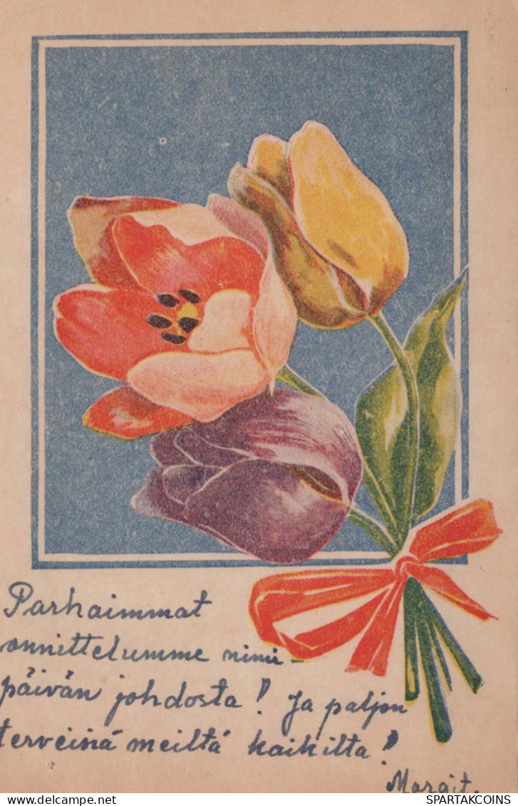 FLEURS Vintage Carte Postale CPA #PKE737.FR - Flowers