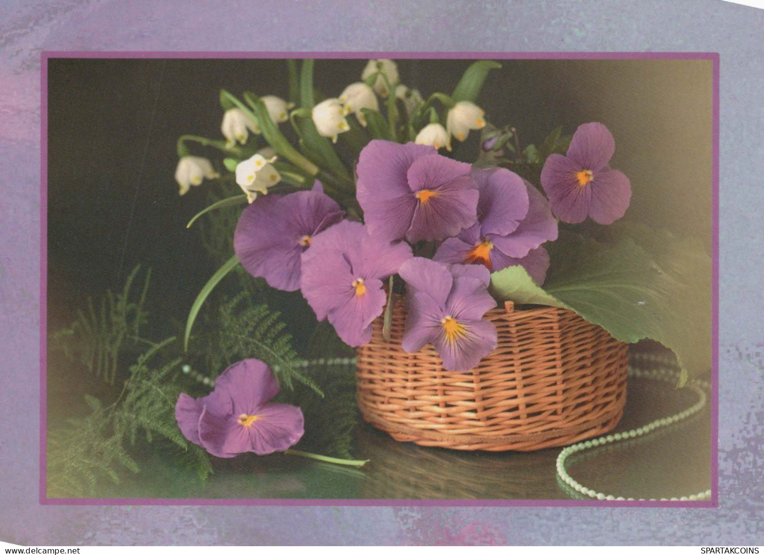 FLEURS Vintage Carte Postale CPSM #PBZ381.FR - Flowers