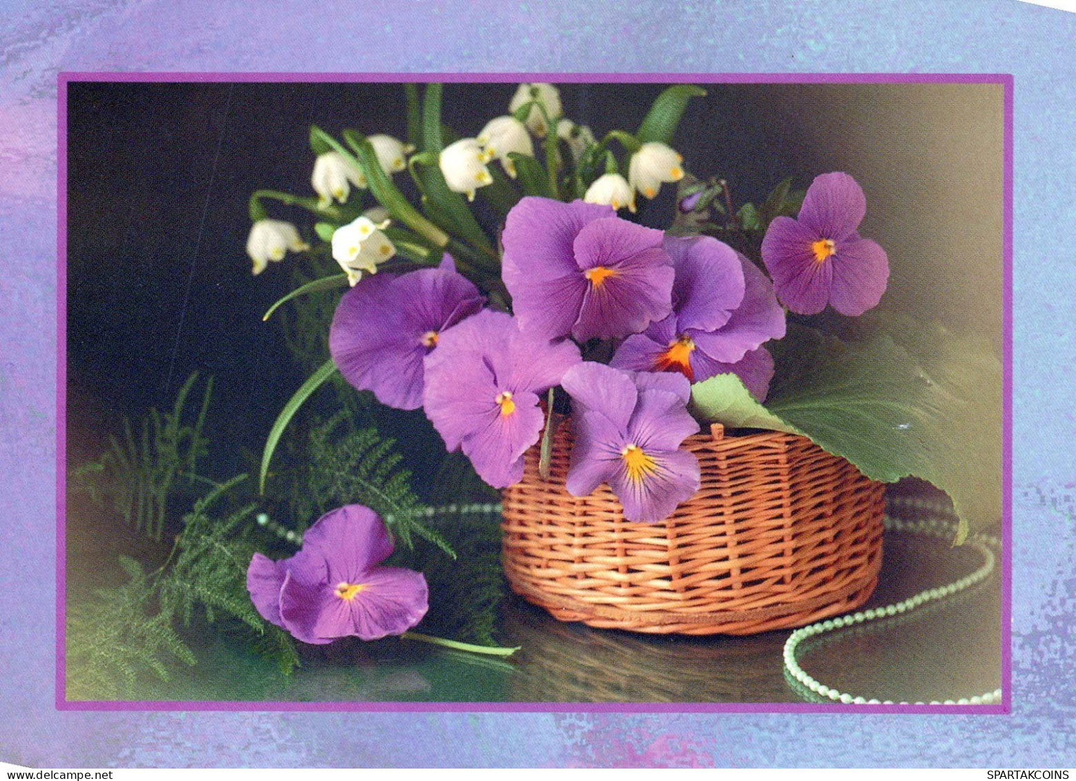 FLEURS Vintage Carte Postale CPSM #PBZ381.FR - Flowers