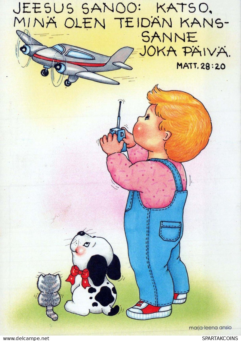 ENFANTS HUMOUR Vintage Carte Postale CPSM #PBV340.FR - Tarjetas Humorísticas