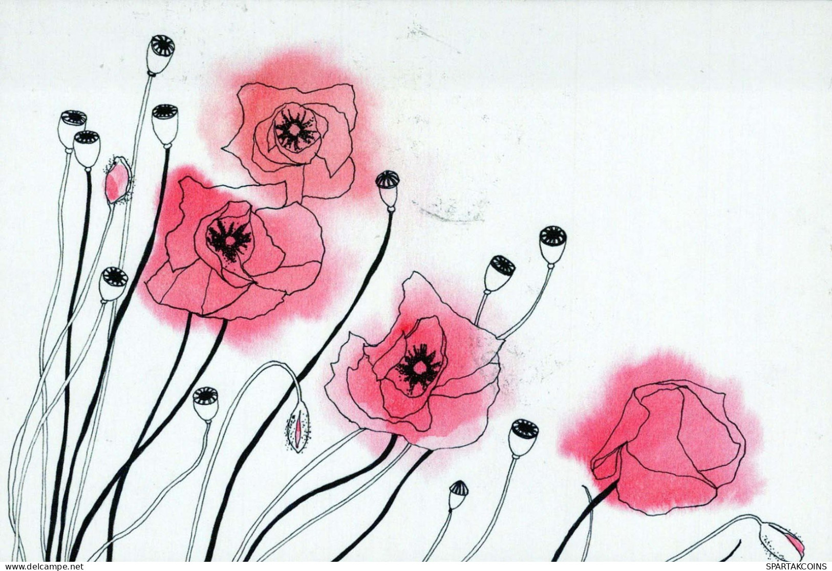 FLEURS Vintage Carte Postale CPSM #PBZ020.FR - Flowers