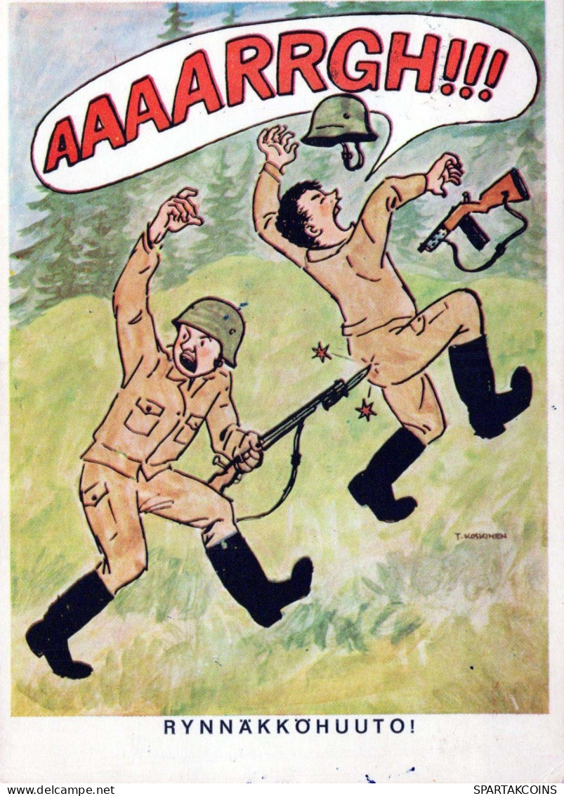 SOLDATS HUMOUR Militaria Vintage Carte Postale CPSM #PBV955.FR - Humorísticas