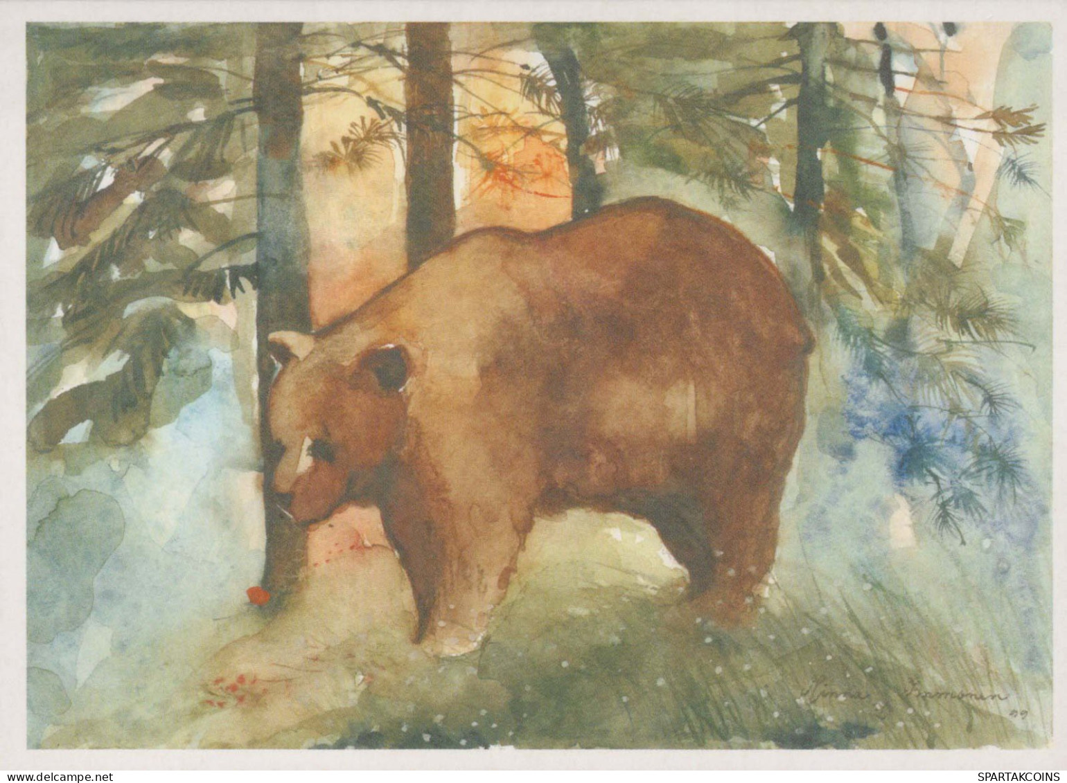 OURS Animaux Vintage Carte Postale CPSM #PBS342.FR - Bären