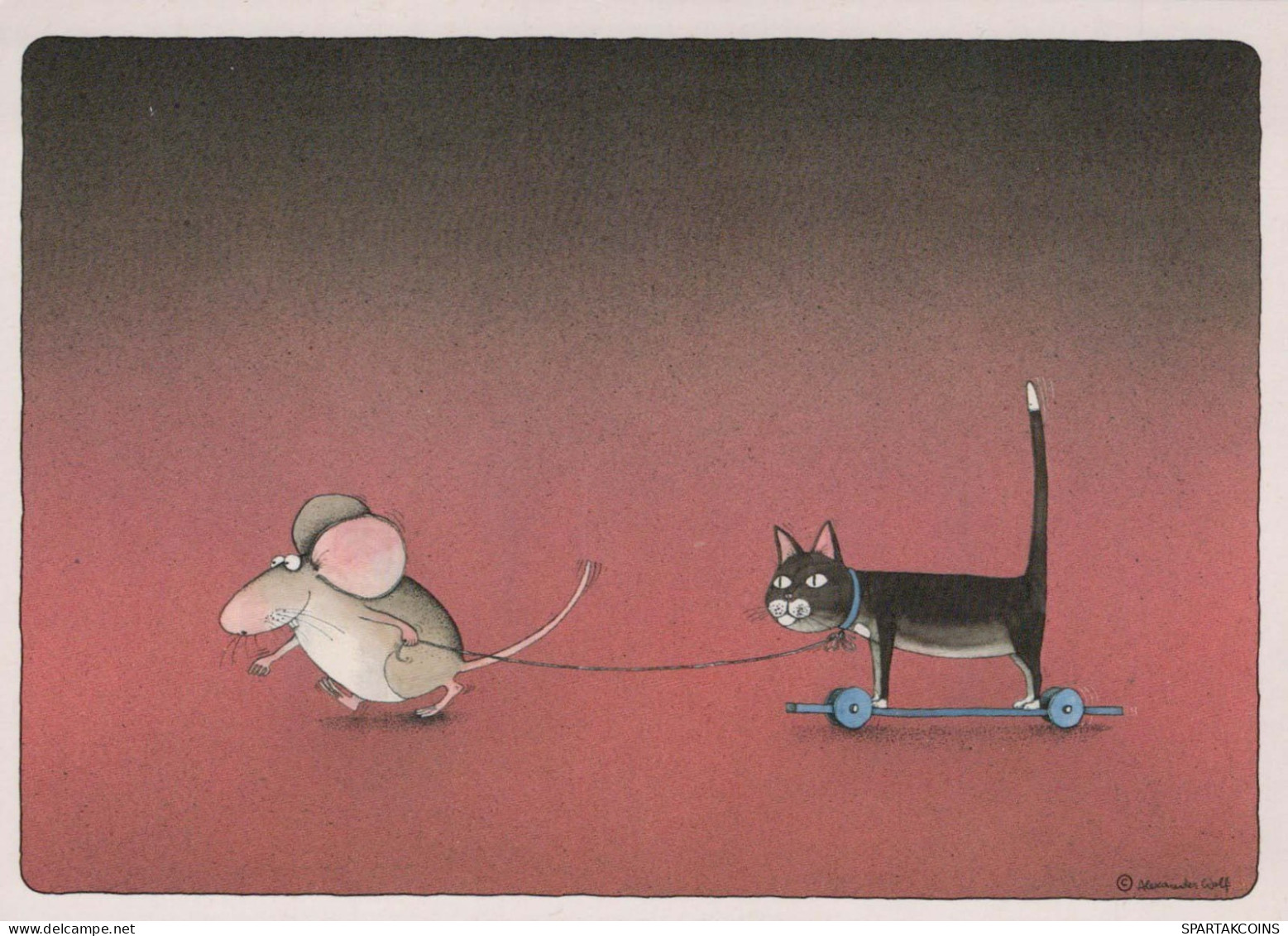 SOURIS Animaux Vintage Carte Postale CPSM #PBR292.FR - Other & Unclassified