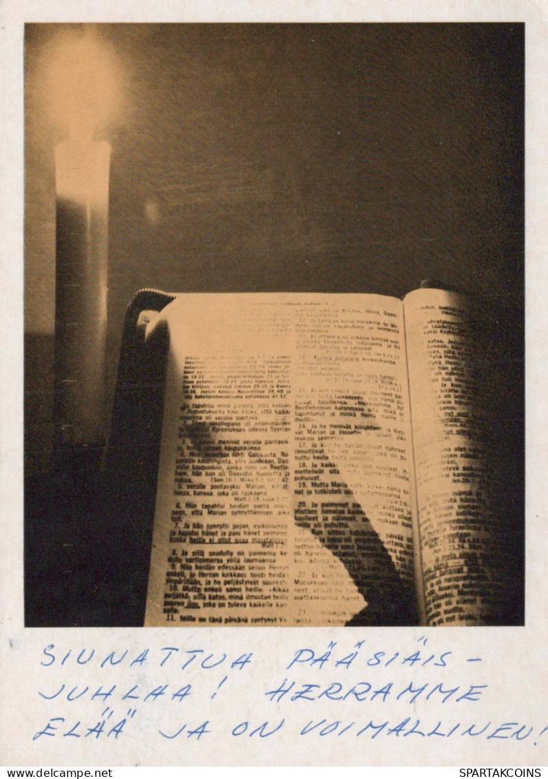 LA BIBLE Christianisme Religion Vintage Carte Postale CPSM #PBQ310.FR - Autres & Non Classés