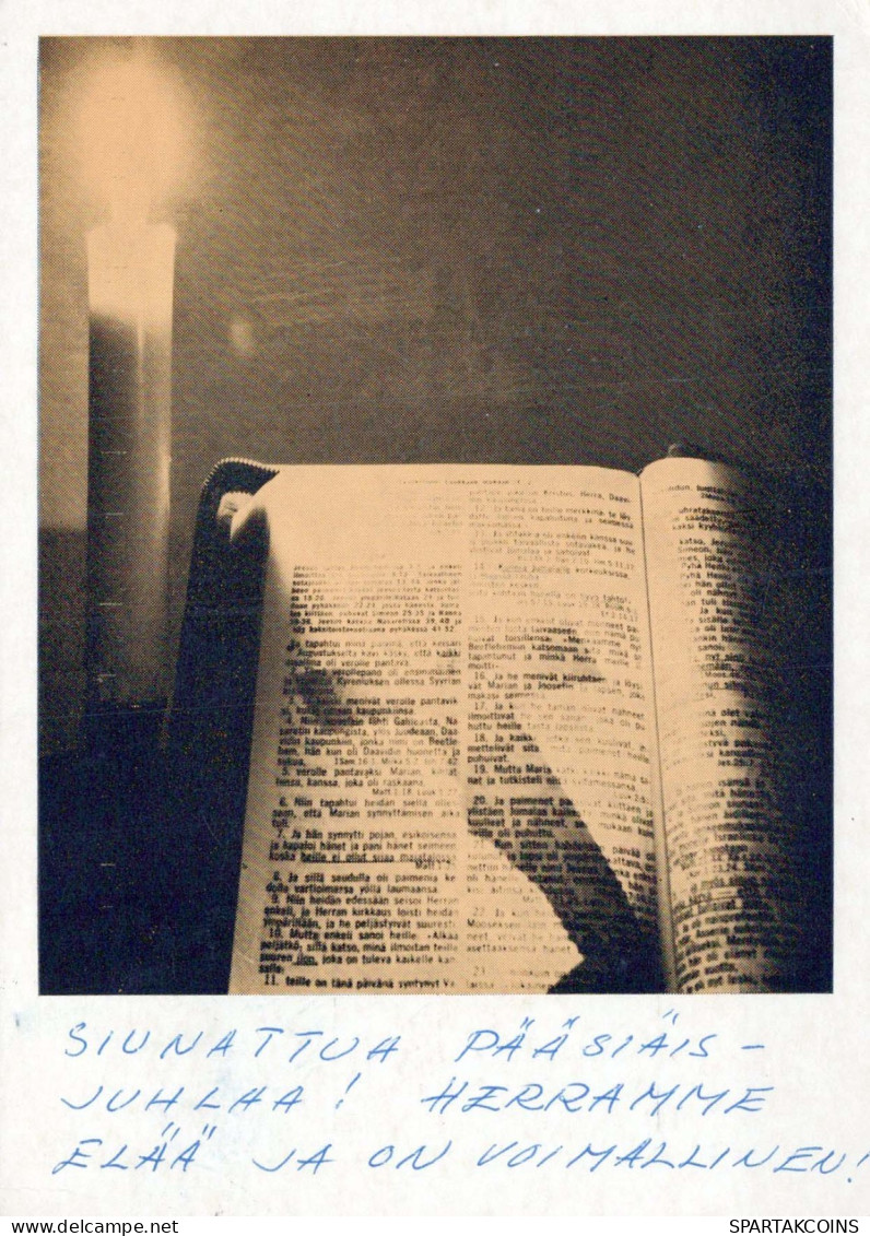 LA BIBLE Christianisme Religion Vintage Carte Postale CPSM #PBQ310.FR - Autres & Non Classés