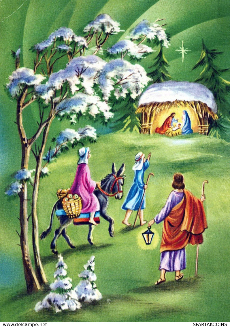 SAINTS ET SAINTES Noël Christianisme Vintage Carte Postale CPSM #PBB833.FR - Santi